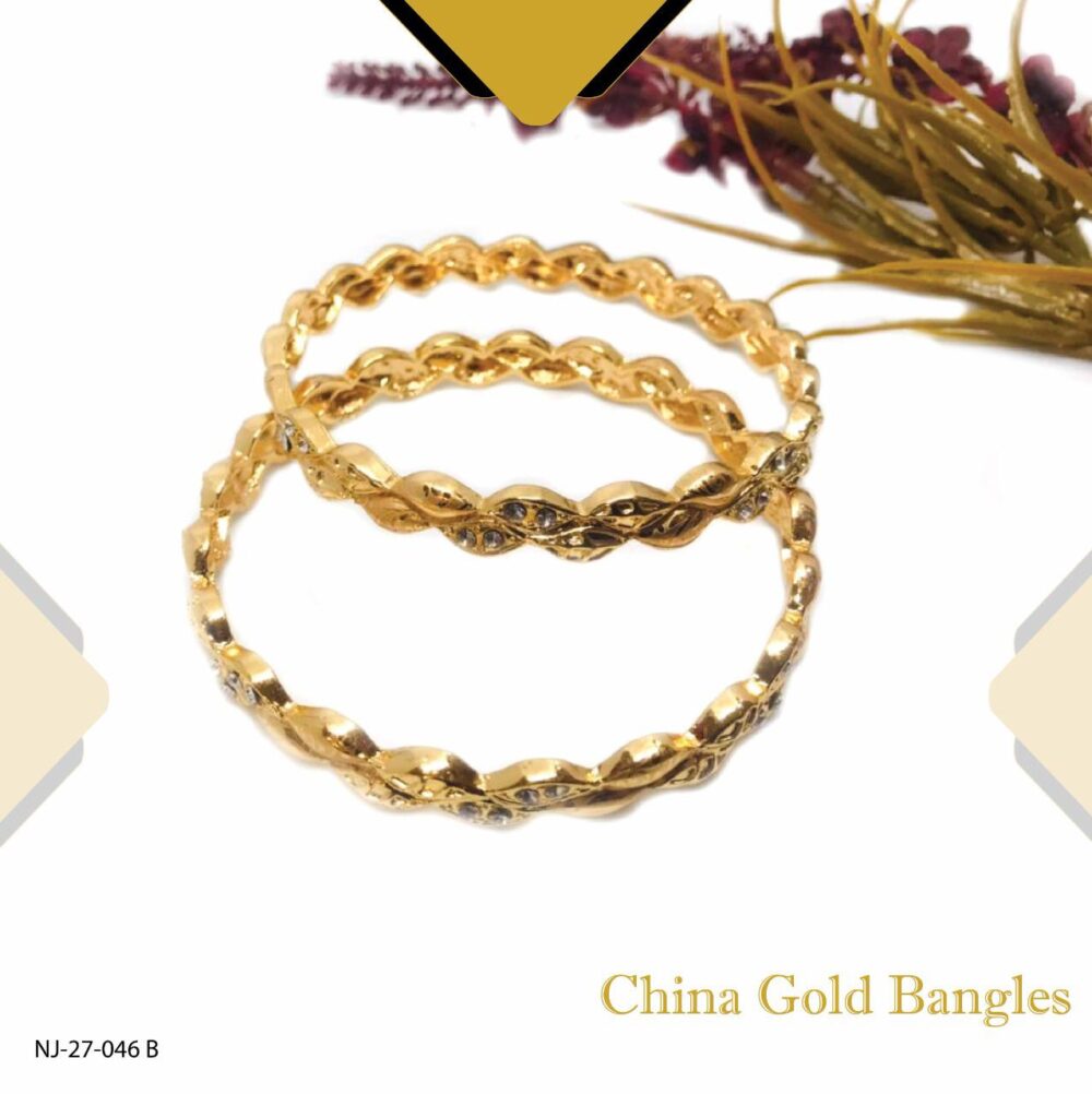 China Gold Bangles - Design 01
