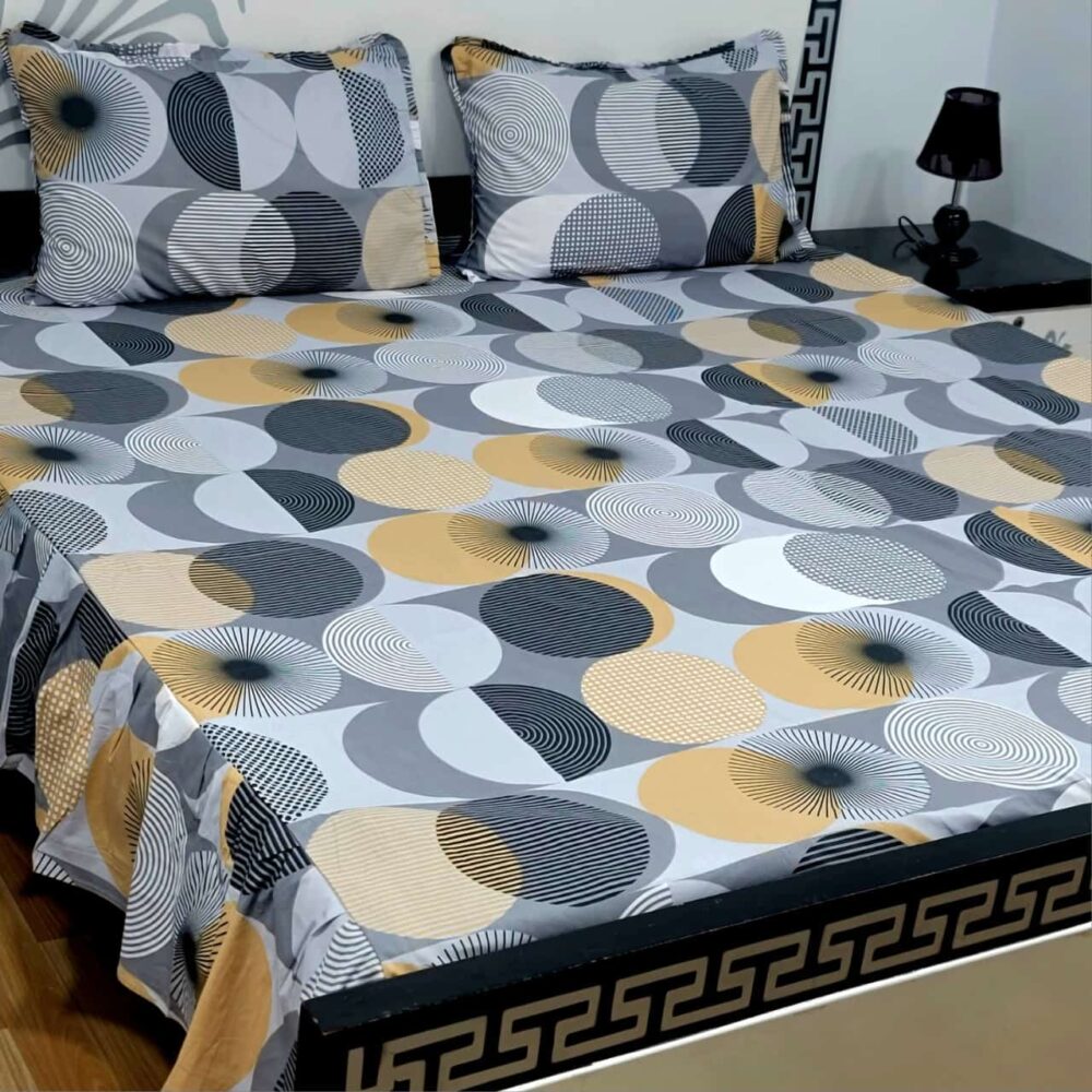 3 Piece Stiched 2 Sided Frill Bedsheets - Image 7