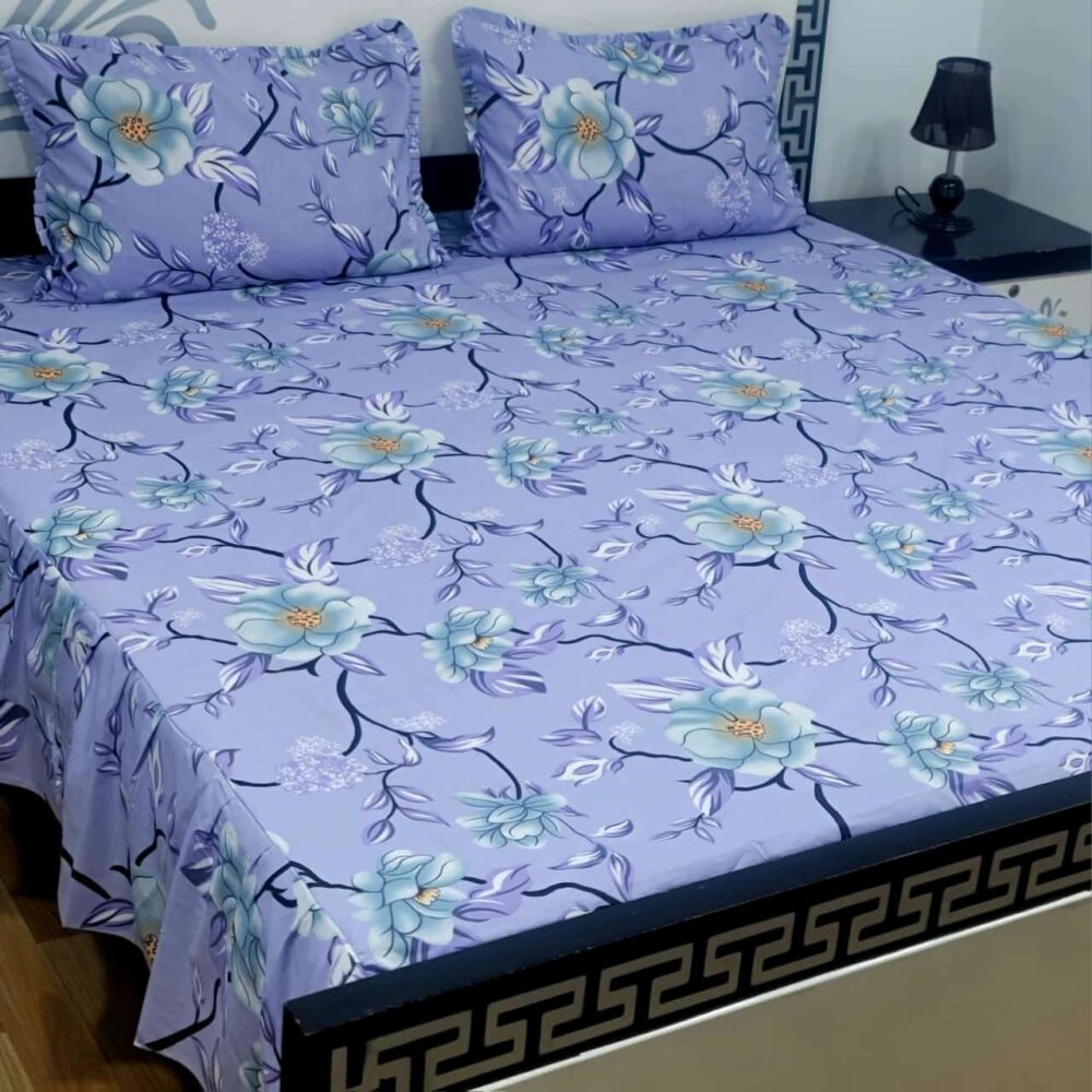 3 Piece Stiched 2 Sided Frill Bedsheets - Image 15