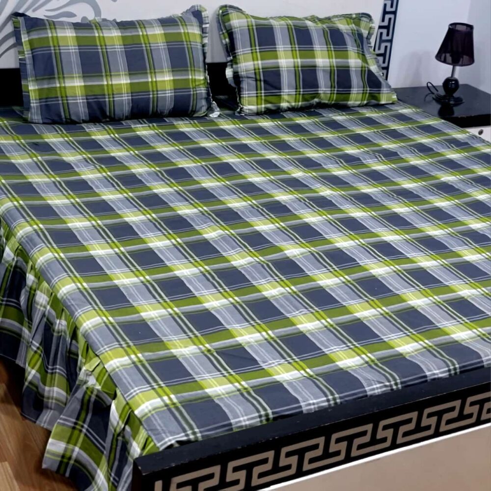 3 Piece Stiched 2 Sided Frill Bedsheets - Image 16