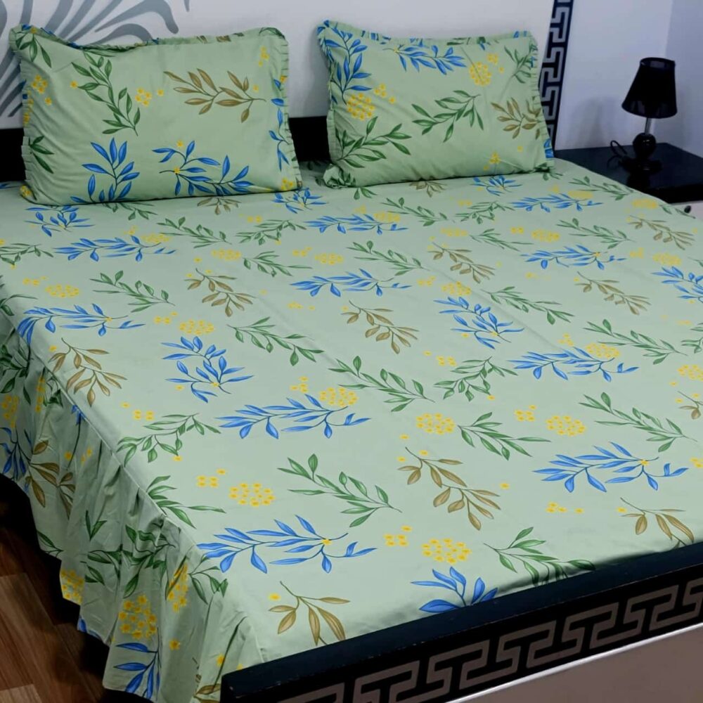 3 Piece Stiched 2 Sided Frill Bedsheets - Image 18